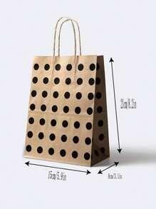 12/16pcs/Set Paper Gift Bag, Kraft Paper Bags For Party Favors, For Mother's Day , Bridesmaid Gifts , Graduation Gifts , Birthday Gifts,Wedding Gifts