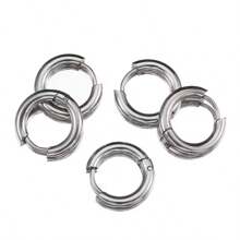 10 件不锈钢环形耳环，金环耳环配件，批发女士 DIY 珠宝配饰