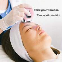 Electric Face Massager Lift Roller Microcurrent Thermal Compression Pulse V Face Lifting Firming Tendering Skin Beauty Devices 300mAh - Pink - View 5