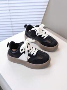 1 par Zapatos deportivos de primavera para niños/unisex, zapatillas casuales de moda multicolor