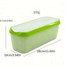 2 buc/1 buc, recipient pentru inghetata, lingura pentru inghetata, recipient pentru crema, cutie pentru inghetata, cutie pentru depozitare deserturi, cutie pentru depozitare creme, reutilizabila, izolata, depozitare inghetata de casa, instrumente pentru prepararea inghetatai - Multicolor - Vizualizare 15