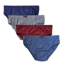 Kit 5 Cuecas Slip Tradicional Adulto