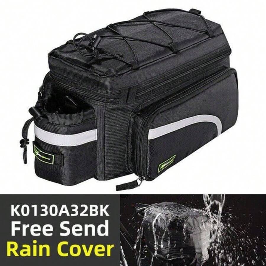 ROCKBROS Bicycle Carrier Bag Trunk Bag 13L-25L Bike Rear Rack Bag Cargo ...