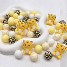 25/30pcs 2D, 3D Animal Silicone Beads Set, Suitable For DIY Jewelry Making - Focal Beads For Pens, Necklaces And Keychains - Craft Gift Bead Set For Jewelry Making - Animal Silicone Bead Set - View 8