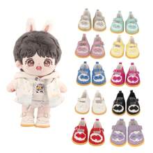 20cm Doll Shoes, 5cm Long Doll Shoes Fit 14 Inch Reborn Baby Dolls, Realistic Dolls, Butterfly Card Decor Doll Shoes Accessories, Halloween, Christmas Gifts, Infant, Girl, Boy Toys, Christmas Stocking Stuffers, Holiday Party Decor, Collectibles - Multicolor - View 2