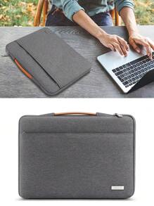 TECOOL Laptop Sleeve Case With Handle,Computer Bag For 13-16 Inch Notebook Chromebook Shockproof Waterproof Protective Laptop Case,Dark Grey