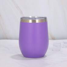 350ml/12oz Stainless Steel Water Bottle With Lid, Vacuum Insulated Egg-Shaped Cup For Hot & Cold Drinks Back To School - Multicolor - View 12