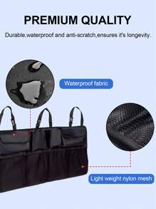 1PC Túi đựng đồ cốp xe hơi treo ghế sau, có 8 túi đựng đồ lớn, Túi đựng đồ cốp xe tiết kiệm không gian trong xe SUV và xe tải - Nhiều màu - Xem 8