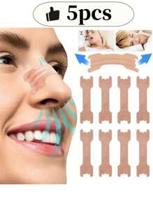 لصقات الأنف لمنع الشخير ، مساعد النوم بدون رائحة أو بطاريات ، مساعد النوم المنزلي ومدلك الأنف 5-100 قطعة