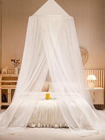 1PC Mosquito Net Bed Canopy For Girls,King Canopy Bed Curtains Queen Size From Ceiling,Dome Mosquito Netting Bed Tent Twin Girls Canopy Bed ,Adult Beds,Elegant King/Queen Size Canopy Bed Curtains For Girls,Stylish Dome Mosquito Netting Bed Tent, Decor For Cribs, And Adult Beds