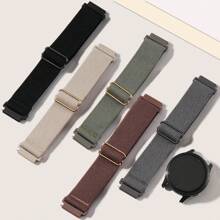 20mm Bands - 5 Pack Stretchy Nylon Watch Bands Compatible With Garmin Vivoactive 5/Forerunner 55/165,20mm Soft Elastic Fabric Adjustable Replacement Sport Loop Straps For Garmin Venu Sq 2 Women Men - Black/starlight/cactus/smoke Violet/deep Gray - View 2