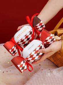 5pcs/10pcs Creative Gift Boxes With Colored Ribbons, Suitable For Weddings, Valentine's Day And New Year - Beautiful Celebration Packaging Gift Bags, For Mother's Day , Bridesmaid Gifts , Gratuation Gifts , Birthday Gifts,Wedding Gifts