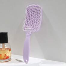 1 pièce Peigne de coiffure avec des côtes ajourées, peigne en nylon pour les moustiques, peigne carré à bascule, grand peigne incurvé. Convient pour démêler les cheveux et résoudre divers problèmes capillaires. Peut également être offert comme cadeau pour la mère, la petite amie, les amis ou le patron pour diverses occasions