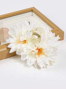 1 件女式仿真菊花发夹，温柔甜美风格发饰，适合婚礼、新娘、伴娘、舞会、派对、发饰、发爪、爪夹、发夹、发夹、海滩配饰秋冬花朵，适合度假装扮女士 - 彩色 - 查看 7