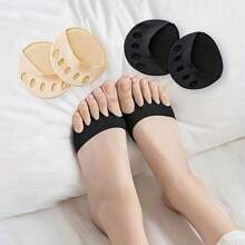 10/5/2/1 Pairs Of Forefoot Pads, Anti-Pain Sweat Absorption Invisible Toe Socks, Fall