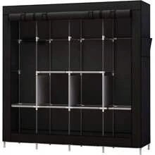 170*170 Closet Buildable Wardrobe Rack Wardrobe Bedroom Organization - Red - View 5
