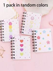 1/4pcs 80 Sheets Cute: Mini A7 Notebooks In Various Styles - Cute And Colorful Designs - Great For Note Taking, Diary Keeping And Gift Giving - Great For Students, Teachers And Creative People, Stationery