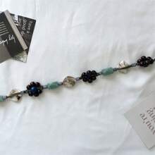 Retro Bohemian Waist Rope, High-End Woven Green Waist Belt For Women, Suitable For Dress, Shirt