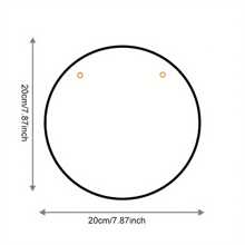 7.8 Inch Round Marathon Wooden Wall Art Decor, Easy Hanging, Suitable For Bedroom, Kitchen, Dining Room - Random Hole Design Gifts Birthday Graduation