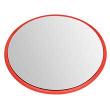 Convex Traffic Mirror 24"(60cm) Corner Mirror For Blind Spot, Garage, Warehouse, Business, Office And Traffic Security, Safety Mirrors For Corners Indoor Outdoor, Clear View - Red - View 10