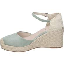 SKYDIVA | Espadrilles compensées Skydiva pour femme – Espadrilles en jute – Fermeture à boucle – Plateforme moyenne et confortable – Polyvalentes et combinables – Été – Modèle VIBES - Vert - Voir 4
