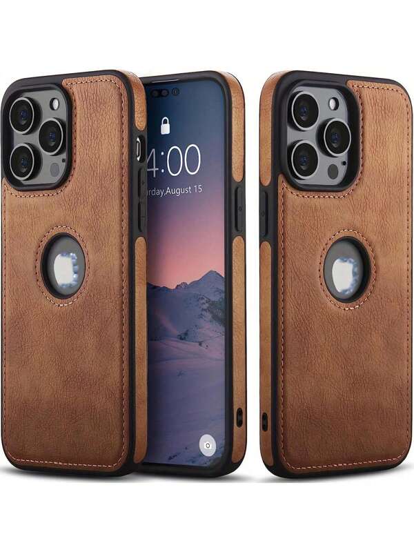 Funda de piel sintética de lujo compatible con iPhone 17 PRO MAX/iPhone 17 16 Pro Max iPhone 16 iPhone 16 Plus iPhone 15 Pro Max 14 13 Pro - Protección delgada y flexible