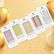 6/8pcs Numeric Birthday Candles, Baking Birthday Number Candles For Cake, Party, Romantic Atmosphere Gifts Graduation - Multicolor - View 4