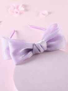 1/5 Pcs Girls Luxury Silky Big Bow Headband, New Fashion Lovely Bright Ribbon Bowknot Hairband Hair Accessories For Parties And Daily Use - Multicolor - View 15
