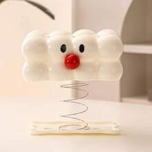 1 件白色云形卡通纸巾盒架 - 创新设计，表面光滑，适用于卧室、厨房、客厅等！纸巾盒架、餐巾架、节日家庭聚会、厨房餐桌装饰适用于家庭厨房卧室客厅餐厅、家居装饰配件、装饰盒、女士婚礼礼物、夏季旅行假期节日必备品 - 乳白色 - 查看 3