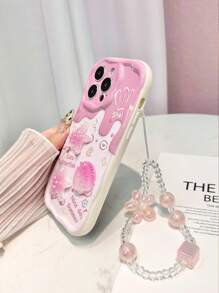 Funda protectora con estampado de estrellas de mar de colores caramelo y bordes ondulados, con cadena desmontable, compatible con iPhone 16/16 Pro Max, iPhone 15, iPhone 14, iPhone XR/7/8, iPhone 15 Pro Max, iPhone 13, iPhone 14, iPhone 11, P12, XS. Diseño pintado resistente a golpes y creativo, compatible con teléfonos Redmi.