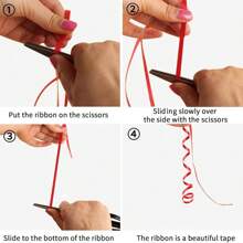 1/5 英寸礼品卷曲丝带 500 码丝带适用于礼品包装多色气球丝带用于婚礼请柬生日派对圣诞树装饰 - 寶藍色 - 查看 3