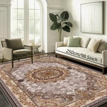 1pc Nordic Fairisle Pattern Crystal Velvet Area Rug, 700g/㎡ With Dotted Non-Slip Backing, 5mm Thickness, Machine Washable Fade-Resistant Carpet Suitable For Holidays And Any Spaces Including Hotel, Office, Sofa, Bedside, Kitchen, Laundry, Hallway, Porch, Stairs, Entryway Mother's Day
