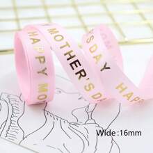 5 Yards/Lot 16mm Size Mother's Day Ribbon Stain Stripes,Bow Cap Accessories Party Gift Wrap DIY Handmade