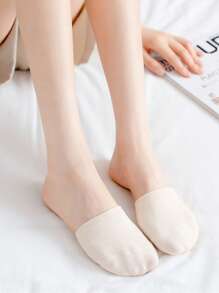 Damskie niewidoczne skarpetki z przodu na pół stopy, silikonowe antypoślizgowe niewidoczne skarpetki, pasujące do biznesu skarpetki na lato