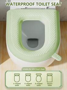 1 Piece Toilet Seat, Toilet Seat, Toilet Seat, Universal For All Seasons, Thickened EVA Seat For Home Use, Washable And Reusable Toilet Seat, Very Useful For Keeping Your Butt From Getting Cold
