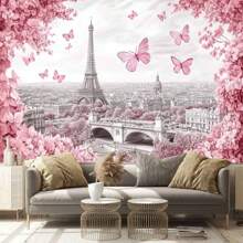 1 件城市图案装饰挂毯，用于房间装饰、家居装饰的壁挂