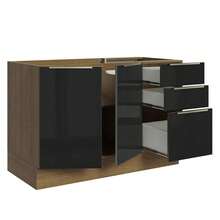 MADESA Baker's Racks - Brown and Black - View 4