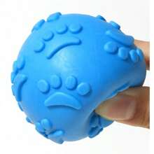 3pcs New Cat/Dog Lover Gift And Dog/Cat Mom Love Pet Toys Chew Ball, Bite Resistant Grinding Sound Footprint Ball, Dog Lover And Dog Mom Love Toys, Cat/Dog Lover Gift And Dog/Cat Mom Love Pet Supplies, Cat Lover And Cat Mom Love Toy Ball, Squeaking Sound Ball