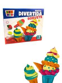 Fun Food Modeling Clay KIT Clay With Molds Modeling Clay Cake Sushi Burgers - ICE CREAM - View 1