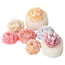 1 Pc Peony Mold Candle Mold Peony Flower Mold Rose Mold Peony Resin Mold Clay Mold Jewelry Resin Casting Mold Candle Making Mold 3D Mold