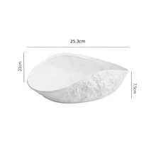 Rock Patterned Shell High-End Plate, Household Vegetable Plate, Ceramic Light Luxury Large Soup Plate, Hotel Tableware 2025 New Model