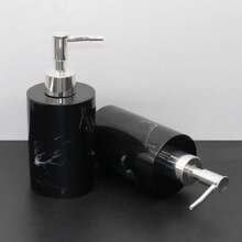 Zestaw butelek z pompką do balsamu z żywicy wysokiej jakości, zawiera dozownik mydła, żel pod prysznic, szampon, żel pod prysznic, pojemniki do napełniania z głowicami pompki do balsamu