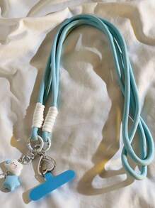 Colgante con dije minimalista de nube blanca y estrella, apto para funda de teléfono, cámara, llavero, accesorios giratorios, regalo para madre, familia, amigos, cumpleaños, festivos, cadena para teléfono