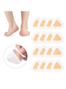 100pcs Invisible Foot Pads, Thin Transparent Shoes Inserts, Prevent Friction & Blisters For High Heels