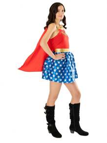 Wonder Woman Adult Superhero Outfit - Multicolor - View 3