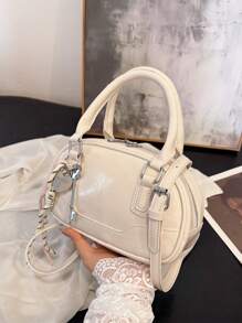 Sac à main de qualité premium pour femme, nouveau design de sac de bowling à la mode, sac polyvalent avec épaule et poignée supérieure