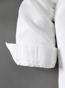 男婴时尚休闲白色 Polo 衫，百搭且 - 白色 - 查看 6