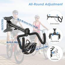 Estantes para almacenamiento de bicicletas - Negro - Ver 2