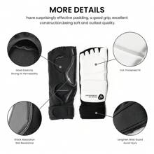 FINGER TEN Fußschutz für Taekwondo-Sparring, Karate-Boxen, Kampfkunst-Fußschutz für Kung-Fu-Sandsack, Kickboxen, MMA-Training