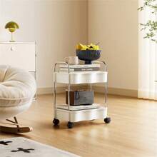 Chariot de rangement ménager multi-couches, support de stockage au sol pour cuisine, chambre à coucher, salle de bain, avec roulettes